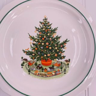 Set of 4 Vintage Pfaltzgraff Christmas Heritage Dinner Plates Tree 10 