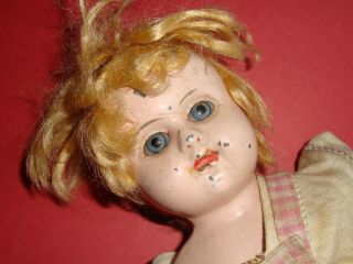 Antique Metal Head Doll Germany 14 