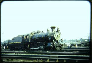 Osld Railroad Slide N&w 475 Steam 4 - 8 - 0 Roanoke Va 8/31/57 Rbk