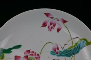 FINE LARGE Pair Chinese Famille Rose BONELESS Porcelain Plate Jiangxi Ciye Co. 2