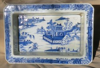 Museum Quality 16 " X11 " Qing Chinese Blue White Porcelain Narcissus Bulb Planter