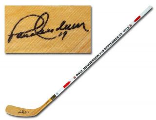 Paul Henderson Team Canada Autographed 1972 Summit Series Dated Hockey Stick