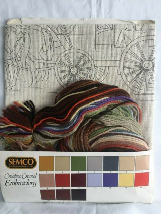COBB & CO.  Vintage Crewel Embroidery KIT by SEMCO - 3