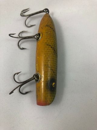 South Bend Model 973 Bass Oreno 3.  75” Early Cup Hardware Vintage Old Lure