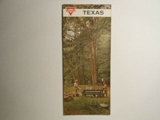 Vintage 1964 Conoco Oil Co.  Road Map " Texas " United States