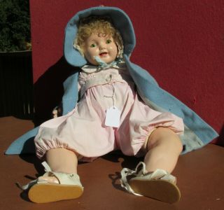 1928 Effanbee Lovums Doll Composition & Cloth 20 " Baby Patsy