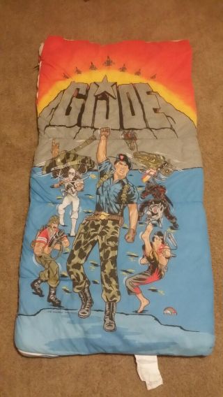 Vintage 1984 G.  I.  Gi Joe Real American Hero Soldier Kids Sleeping Bag Hasbro