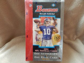 2004 Bowman Nfl Football Cards Box - Factory