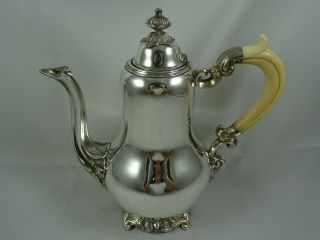 , French Silver Coffee Pot,  C1880,  747gm