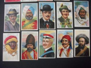 Cigarette Tobacco Cards Types Of Nations 1910 Recruit Sweet Caporal 15 Card Set
