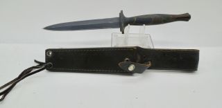 Vintage Fairbairn Sykes Type Camo Combat Dagger Stilleto Knife Tak Fukuta Japan