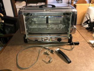 Vintage Black Angus King Size Roterissie Broiler Monte Carlo Model S7rt