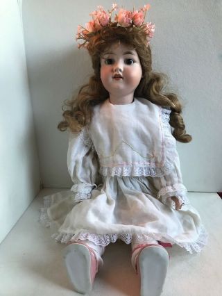 Vintage Armand Marseille 25 " Doll 390 N - A 8 1/2 M Compo Jointed Body