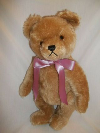 Vintage German Mohair Humpback Jointed Teddy Bear With Growler