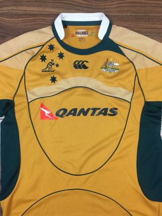 Vintage 2007 Australia Wallabies Rugby Union Shirt Jersey Mens Large L RWC 2