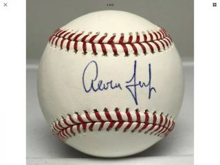 Aaron Judge Single Signed Baseball Autographed Auto Psa/dna Ny Yankees