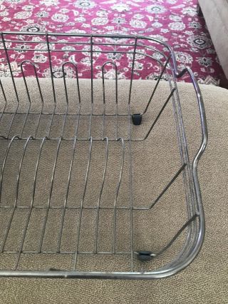 Vintage Old Wire Country Kitchen Sink DISH DRAINER DRYING RACK Farmhouse (SB) 2