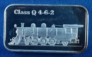 Vintage Dcp Class Q 4 - 6 - 2 1 Ounce.  999 Silver Art Bar Train Locomotive