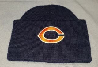 Nfl Chicago Bears Blue Knit Hat Beanie Winter Skull Cap