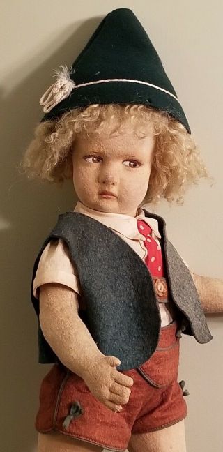 Vintage Lenci Italian Felt Boy Doll Series 300 3