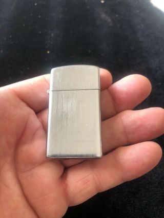 1977 Zippo Lighter Pinstripe Blank Engraving Area Made In The Usa