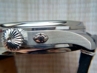 ZENITH Luxury watch for mens Vintage Pocket Movement Enamel dial in steel case 3