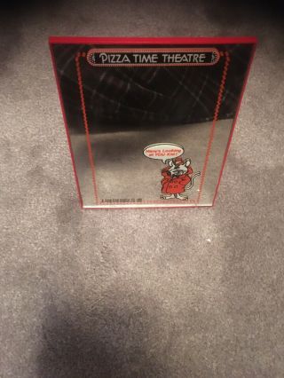 Vintage Pizza Time Theater Chuck E.  Cheese Table Mirror