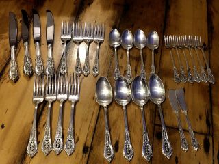 Wallace Rose Point Sterling Flatware Set Perfect Christmas Present