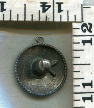 Vintage Sterling Bracelet Charm A Sombrero.  This One Is Just $12.  00