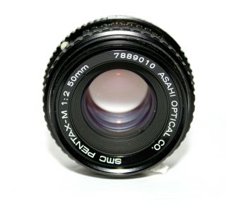 Asahi SMC PENTAX M 50mm f/2 Lens (K Mount) Great VTG - Made in Japan 2