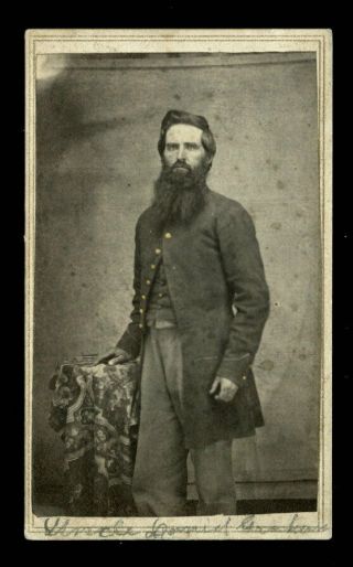 Vintage Civil War Soldier Cdv Photograph 1860s Central Pa
