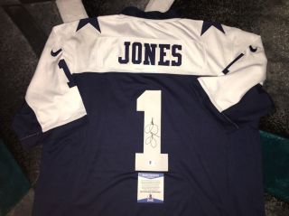 Jerry Jones Signed Dallas Cowboys Jersey Hall Of Fame Owner Beckett