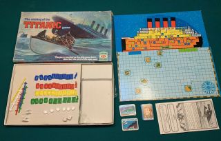 1976 Vintage Ideal Board Game The Sinking Of The Titanic 100 Percent Complete