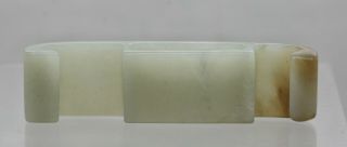 Early Fine Quality Antique Chinese Carved Jade Belt Buckle 3