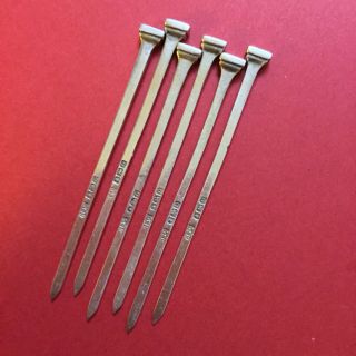 Elegant Art Deco Sterling Silver Martini Olive Picks By Hardy Brothers