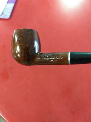 Vintage Estate Pipe Brewster Imported Briar Apple Cleaned And Disinfected Italy