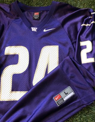 Vintage Nike Washington Huskies Football Jersey 24 Purple Men’s L 2
