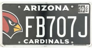 99 Cent Recent Arizona Cardinals License Plate Fb707j