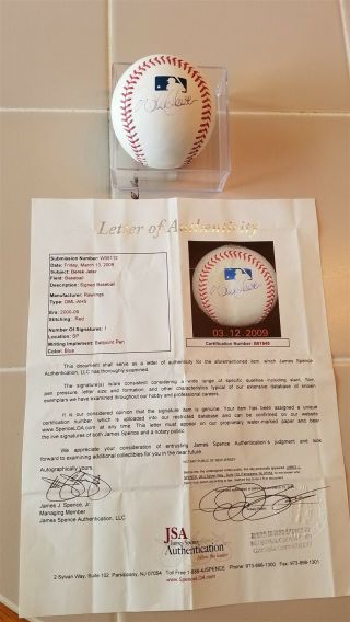 Derek Jeter Signed Oml Baseball Jsa Yankees Full Letter