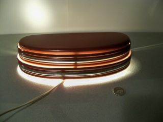 Vintage Art Deco Style Oval Metal Wall Lamp Light Sconce