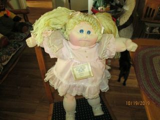 1983 Soft Sculpture Cabbage Patch Little People Doll Poppy Karla