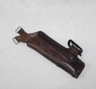 Vintage Smith And Wesson 12 1/2 " Western Revolver Leather Gun Holster 43 26