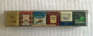 Vintage Kentucky Club Tobacco Tin Set Of 6 Case Some With Contents