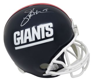 Jeff Hostetler Signed York Giants T/b Riddell Full Size Helmet - Schwartz