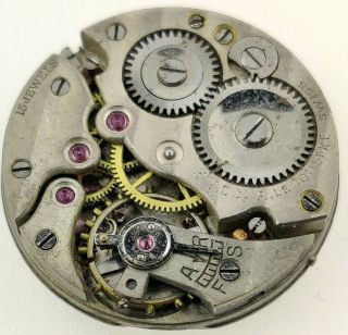 Vintage A.  Lecoultre 15 Jewel Movement For Repair 22mm