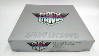 Vintage Rock Trivia Board Game Pressman Complete Game Rolling Stones 1984