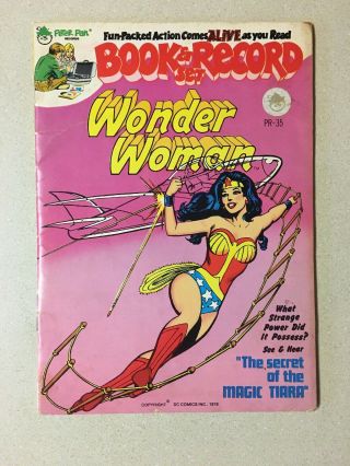 Vintage Wonder Woman Comic Book And Record Set 1978