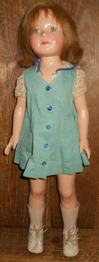 Antique Effanbee 20 " Anne Shirley Dewees Cochran American Children Doll