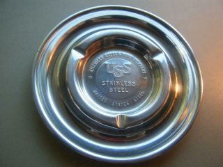 Vintage Advertising Ashtray United States Steel Supply Co Uss Steel Service