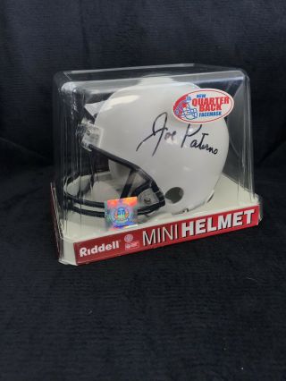 Joe Paterno Autographed Mini Penn State Football Helmet - Jsa Authenticated
